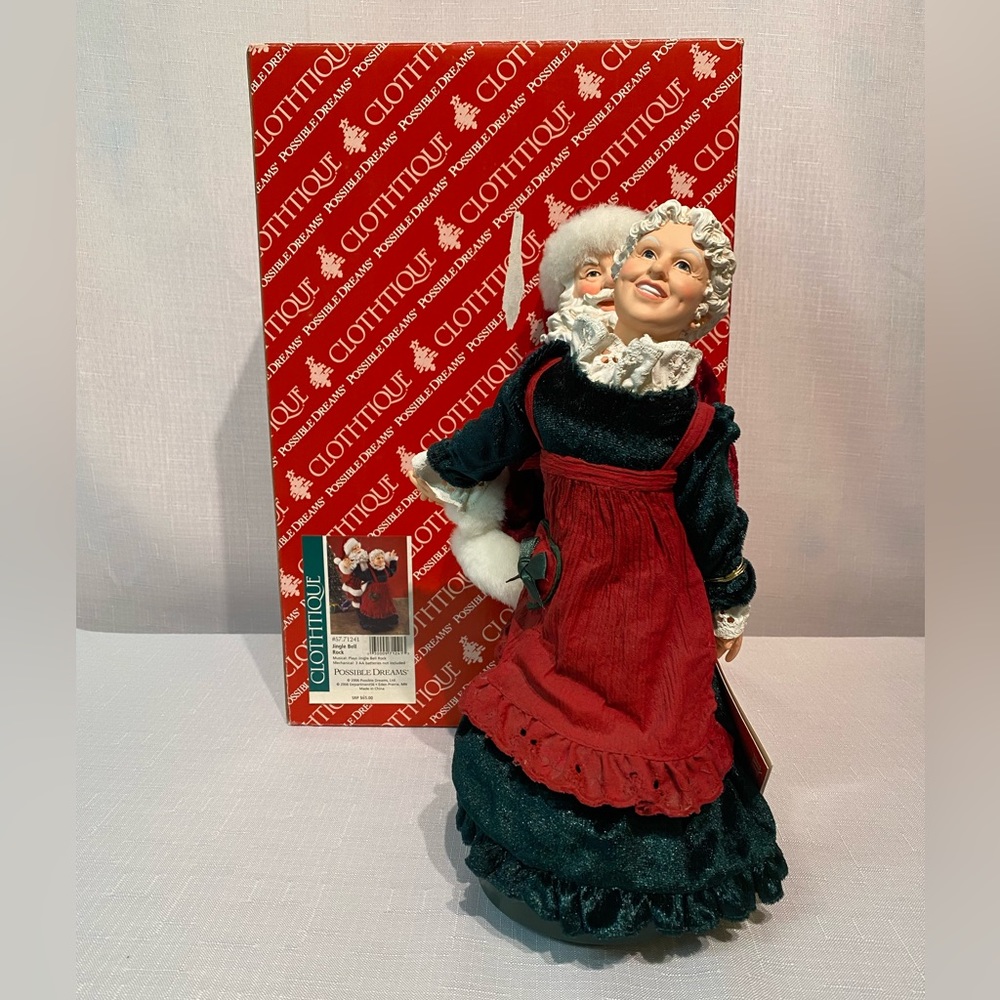 Possible Dreams 2006 "Jingle Bell Rock" Mr & Mrs Santa Animated/Musicial w Box